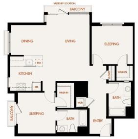 Colonnade Apartments Napier1 2D Floor Plan