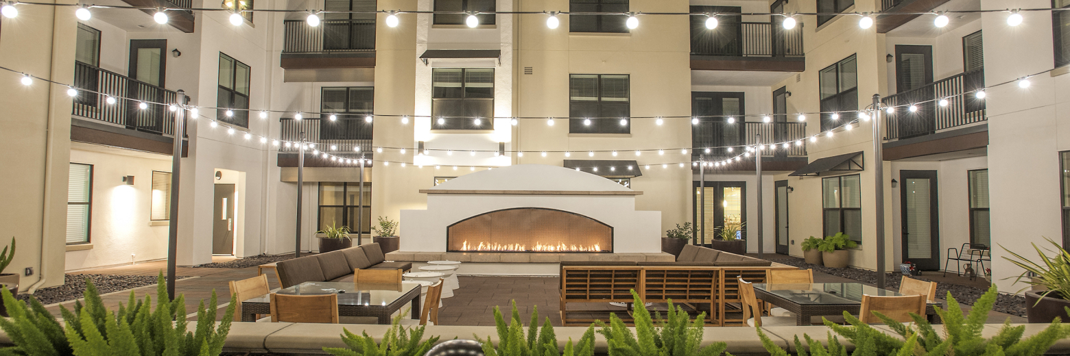 Colonnade Apartments Courtyard View